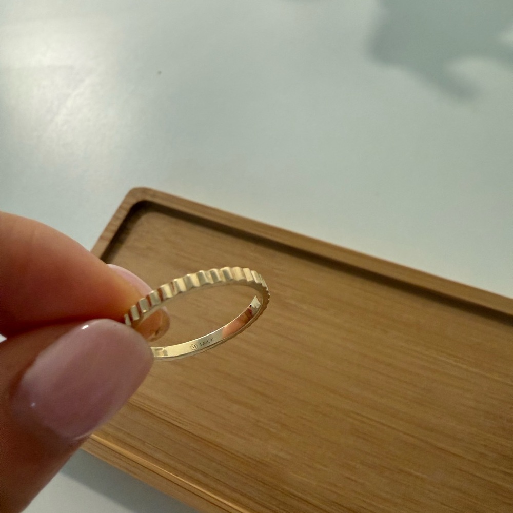 Mejuri gold eternity band